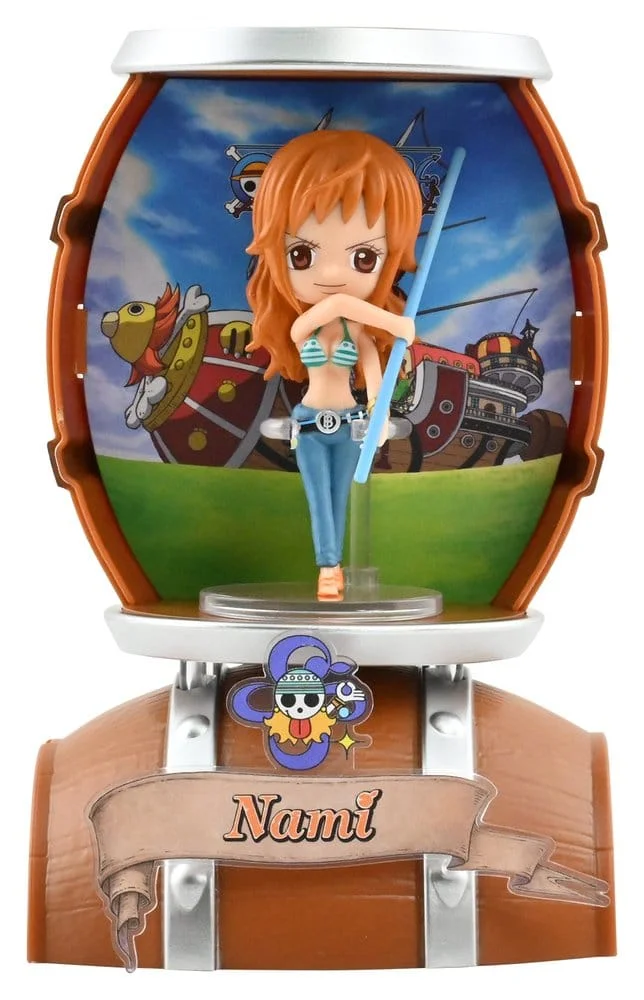 One Piece Barrel Capsule Mini Figures 9 cm Blind Box - 1 Unidade Aleatória